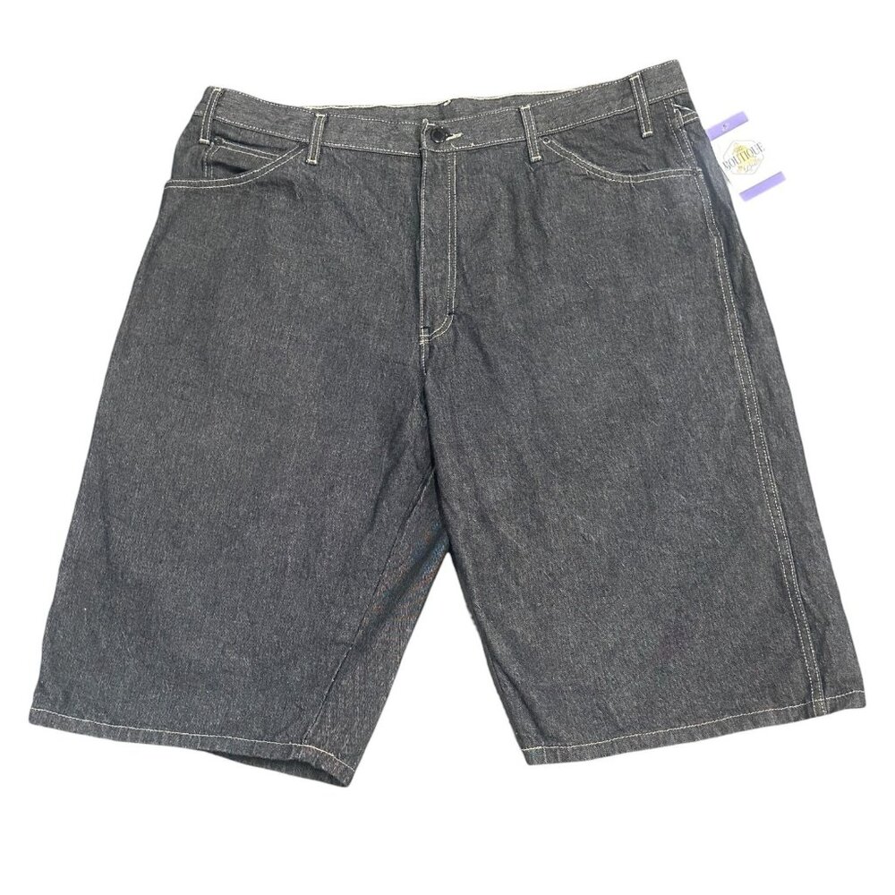 Dickies Mens 40 Utility Carpenter Work Shorts Black Denim 100% Cotton Casual